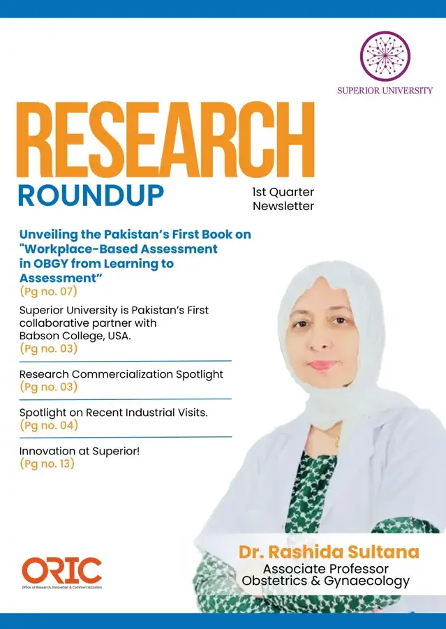 Rsearch Round up Newsletter- 1st Quarter ORIC , The Superior University, Lahore